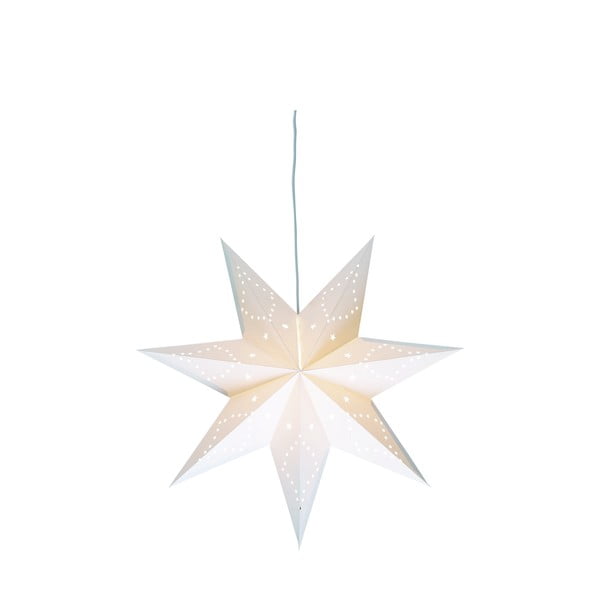 Biała dekoracja świetlna ze świątecznym motywem ø 45 cm Saturnus – Markslöjd