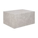 Beżowy stolik w dekorze marmuru 60x80 cm Prague – House Nordic