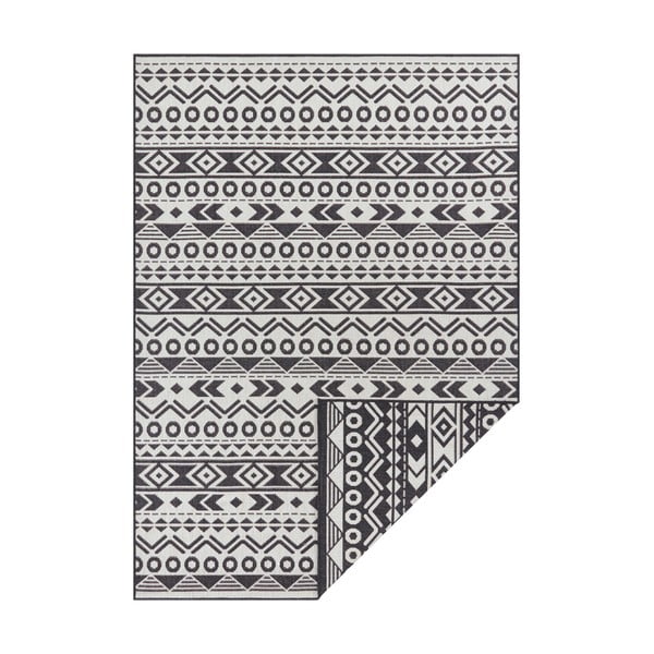 Czarno-biały dywan odpowiedni na zewnątrz Ragami Roma, 80x150 cm