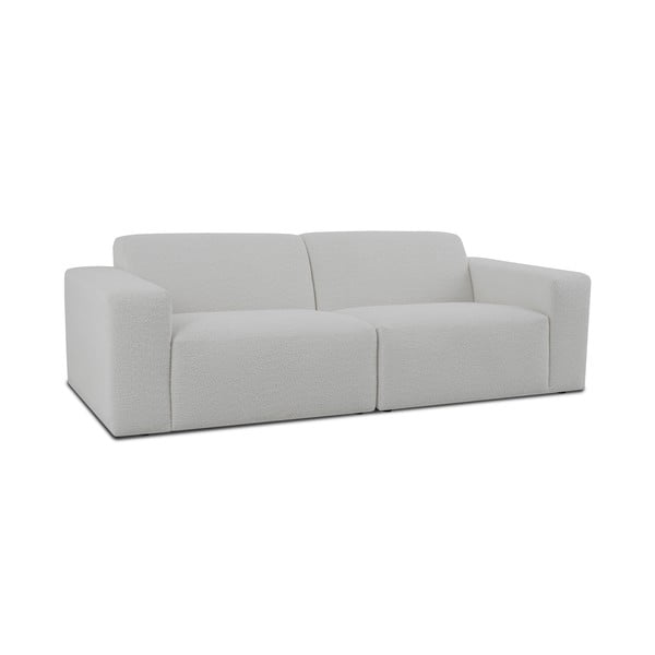 Biała sofa z materiału bouclé 228 cm Roxy – Scandic-image-1