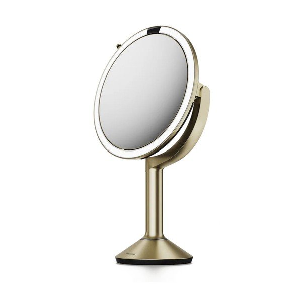 Lustro z oświetleniem/powiększające (powiększenie 5x/powiększenie 10x) kosmetyczne ø 20 cm Trio – simplehuman
