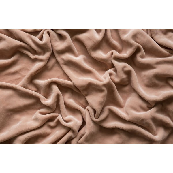 Brązowe prześcieradło z mikropluszu z gumką 180x200 cm – Jerry Fabrics-image-3
