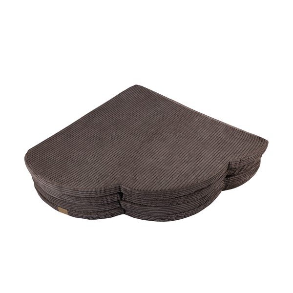 Brązowa mata do zabawy dla dzieci 160x160 cm – Meowbaby-image-4