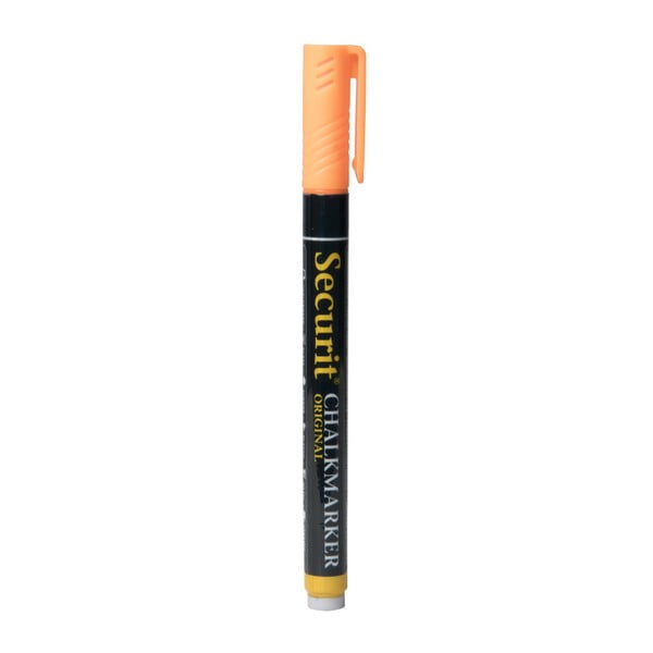Pomarańczowy kredowy flamaster na bazie wody Securit® Liquid Chalkmarker Small