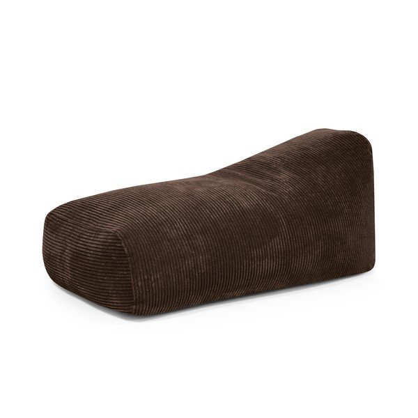 Ciemnobrązowy sztruksowy worek do siedzenia Snug 130 – SLOWDOWN