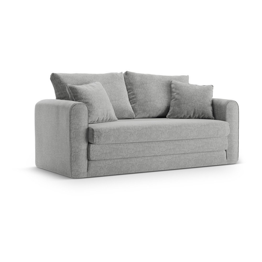 Jasnoszara rozkładana sofa 158 cm Lido – Micadoni