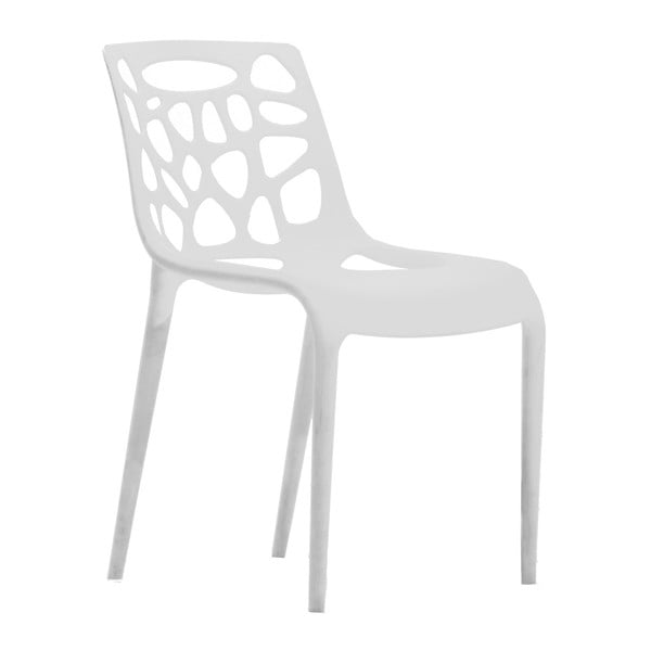 Białe krzesło ogrodowe RGE