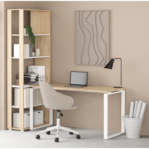 Biurko z blatem w dekorze dębu 60x150 cm Sign – Tvilum-image-1