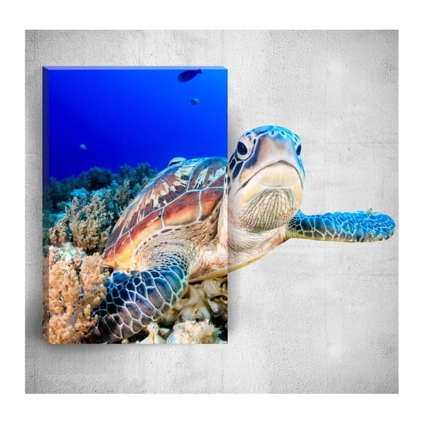 Obraz 3D Mosticx Sea Turtle, 40x60 cm