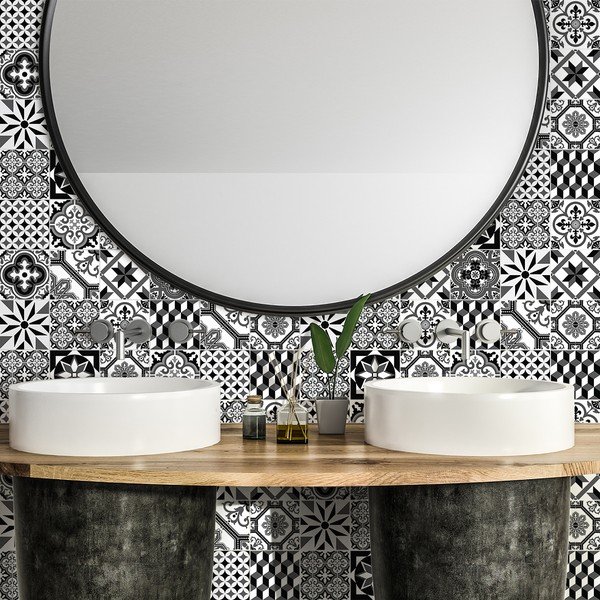 Zestaw 24 naklejek ściennych Ambiance Chikito, 10 x 10 cm-image-3