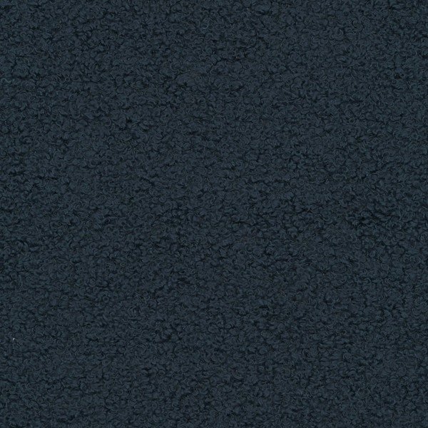 Ciemnoniebieski puf z materiału bouclé Jenny – Micadoni -image-3