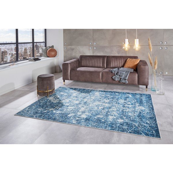 Niebieski dywan 150x80 cm – Ragami-image-1