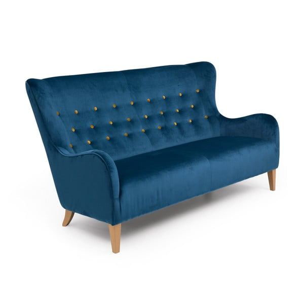 Niebieska sofa Max Winzer Medina, 190 cm