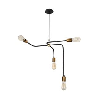 Czarna metalowa lampa wisząca Opviq lights Iris