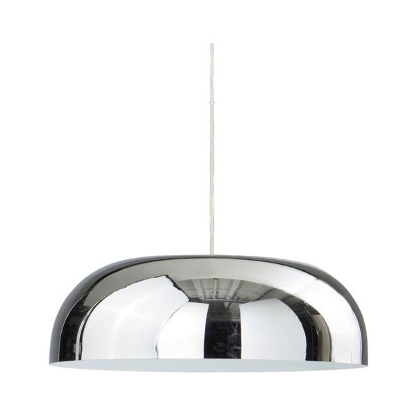 Stalowa lampa wisząca w kolorze srebra z połyskiem ø 35 cm Ragge – Jotex