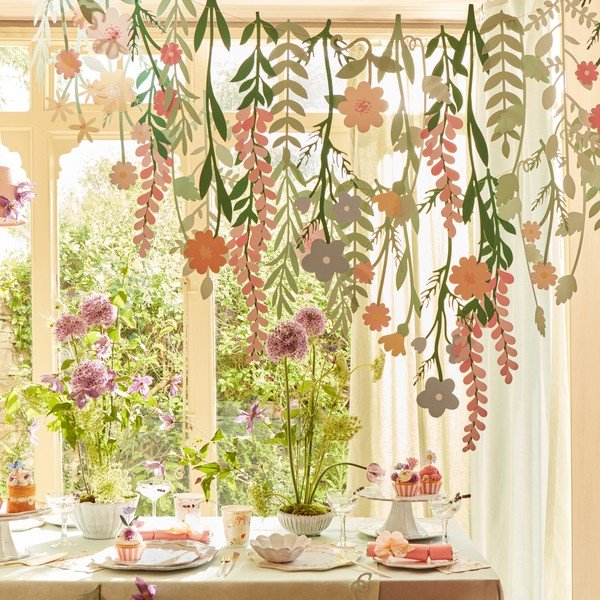 Girlanda Floral Backdrop – Meri Meri-image-1