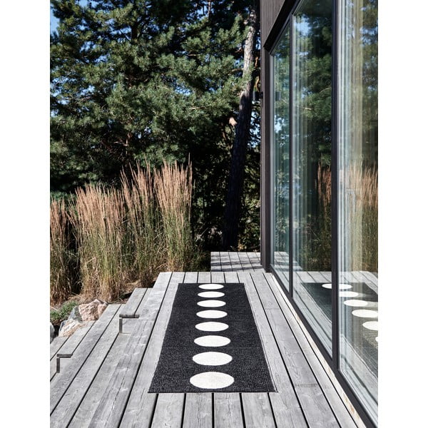 Czarno-biały dywan odpowiedni na zewnątrz 70x90 cm Vera Black – Pappelina-image-4