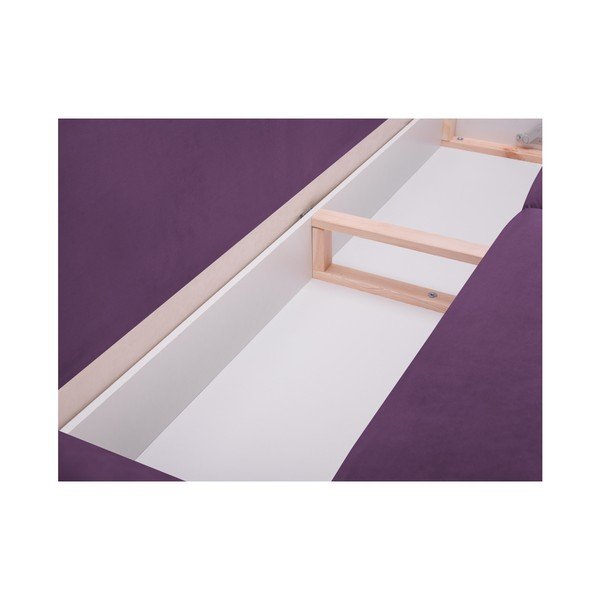 Fioletowa 3-osobowa rozkładana sofa ze schowkiem Mazzini Sofas Peony-image-3