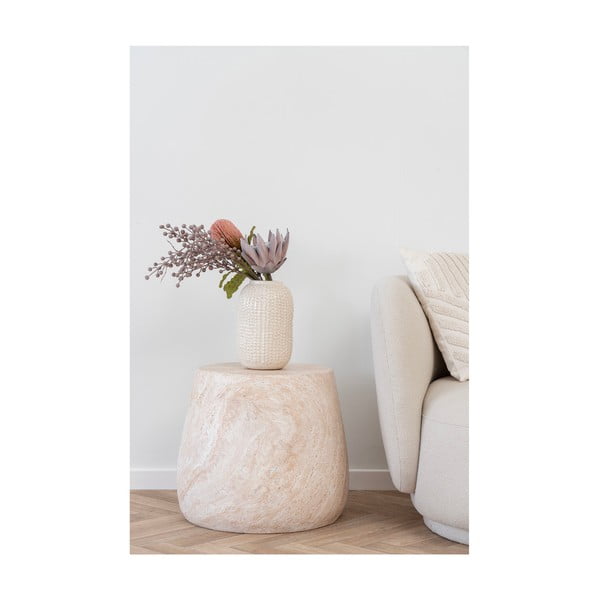 Kamienny okrągły stolik ogrodowy ø 47,5 cm Bonn – House Nordic-image-3