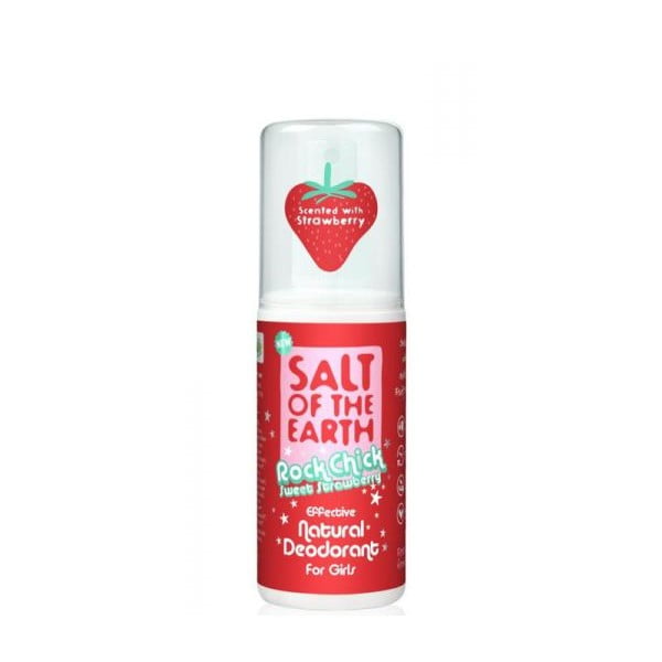 Naturalny dezodorant w sprayu Salt of the Earth Pure Rock Chick Truskawka