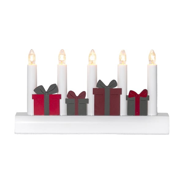 Czerwono-biała świąteczna dekoracja świetlna do kontaktu Julia – Star Trading