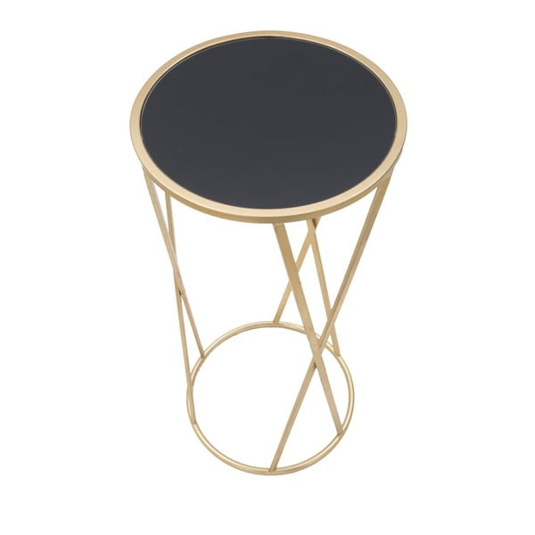 Stołek w czarno-złotym kolorze Mauro Ferretti Glam Simple, wys.75 cm-image-4