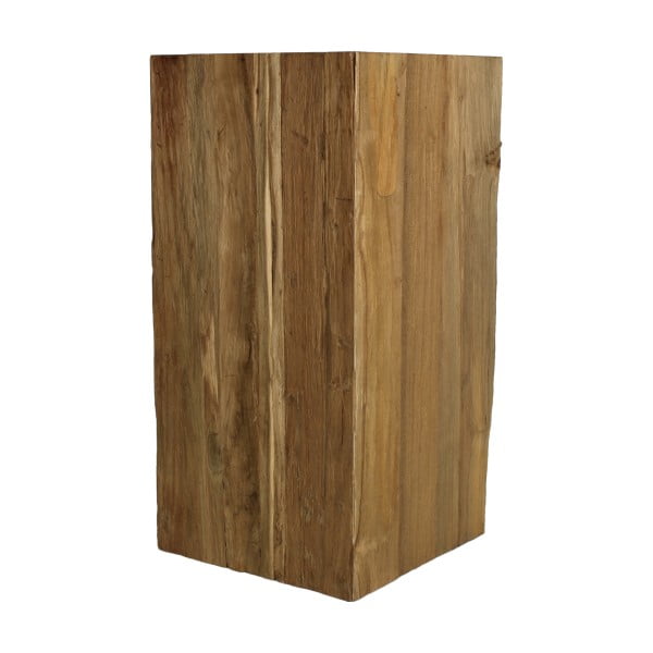 Stołek z drewna tekowego HSM Collection Pillar
