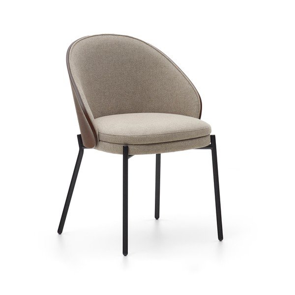 Beżowy tapicerowany fotel jadalniany Eamy – Kave Home