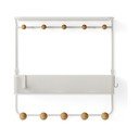 Biały metalowy wieszak ścienny z półką Estique – Umbra