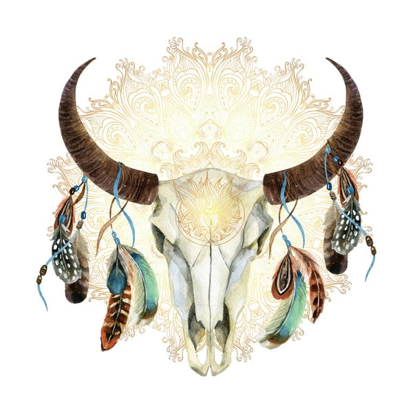 Naklejka Ambiance Boho Buffalo-image-2