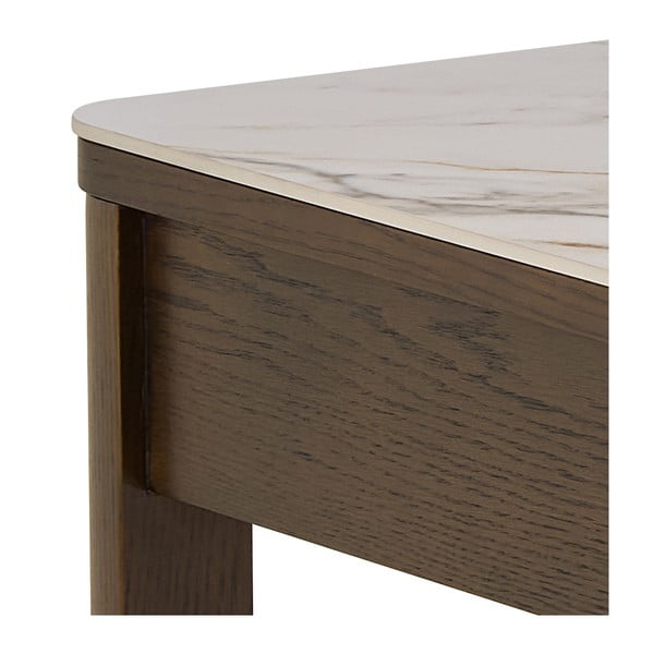 Beżowo-ciemnobrązowy stolik z ceramicznym blatem 70x130 cm Southampton – Actona-image-4