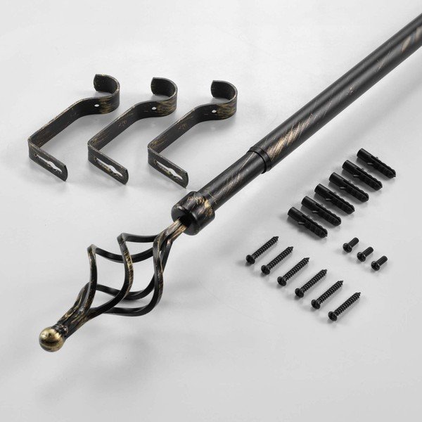 Metalowy regulowany karnisz 120 - 210 cm Tempo – douceur d'intérieur-image-4