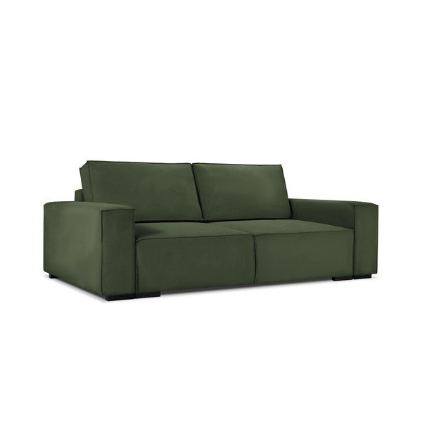Zielona sztruksowa rozkładana sofa Mazzini Sofas Azalea