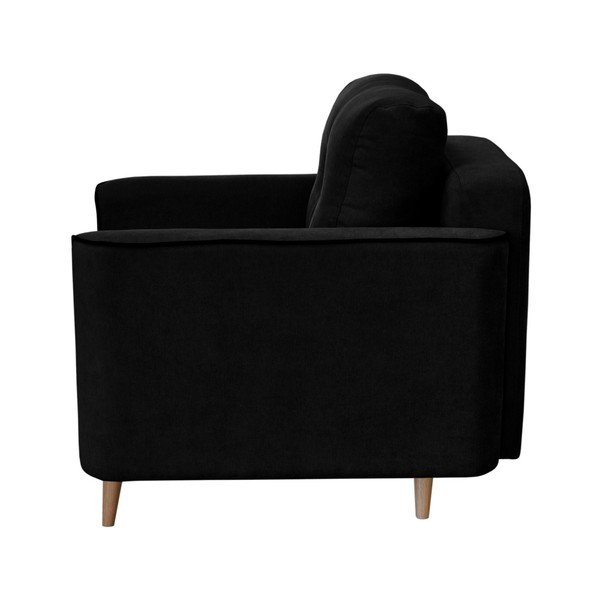 Ciemnoniebieski fotel z jasnymi nogami Mazzini Sofas Butterfly-image-2