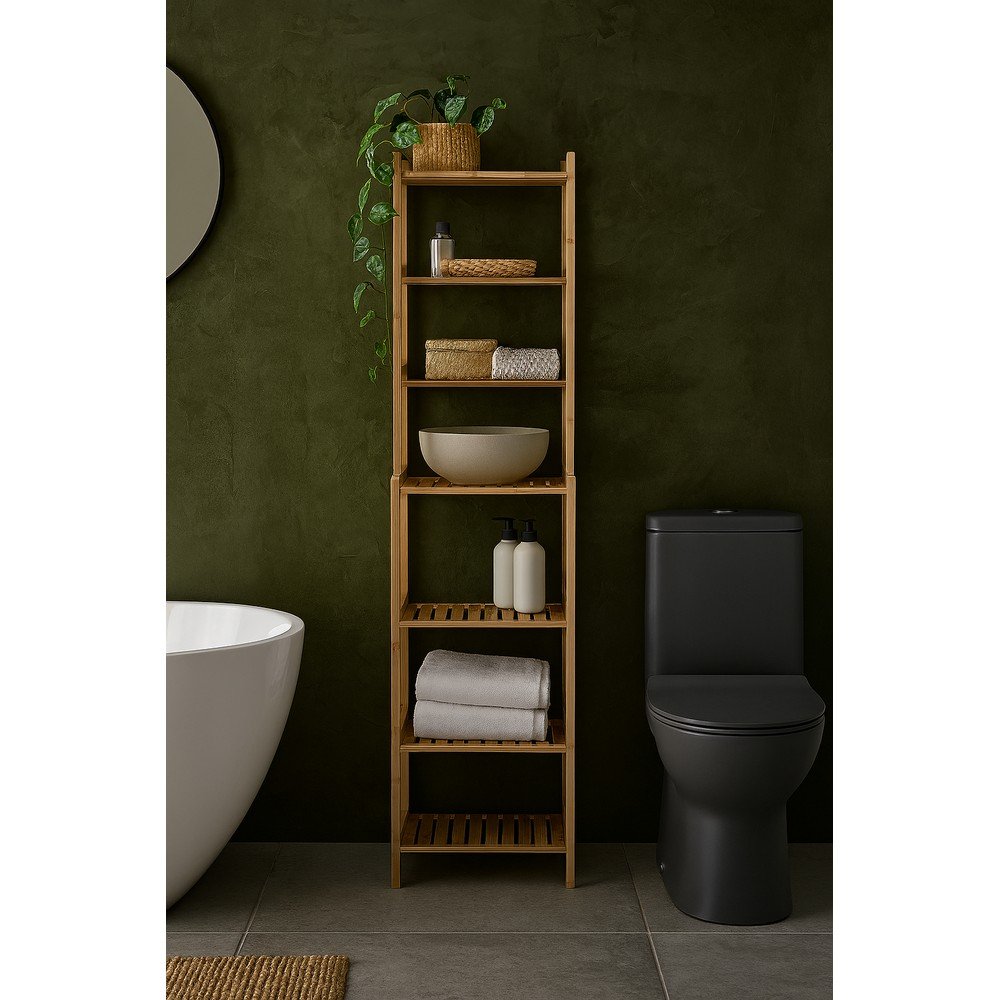 Bambusowy regał łazienkowy w naturalnym kolorze 40x154 cm Skaren – Bonami Essentials (zdjęcie 4)