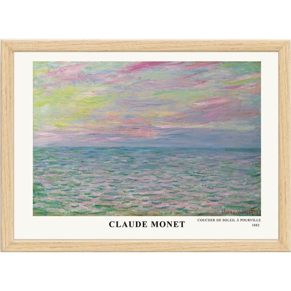 Plakat w ramie 75x55 cm Claude Monet – Wallity