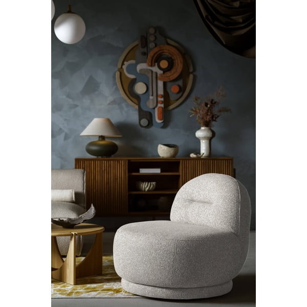 Jasnoszary fotel Ovo – Miuform-image-1