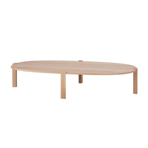 Stolik z litego drewna dębowego w naturalnym kolorze 100x180 cm Kulin – Gazzda