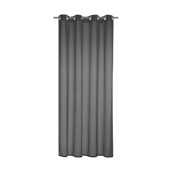 Antracytowa zasłona 140x245 cm Struktura Uni – Sehlbach
