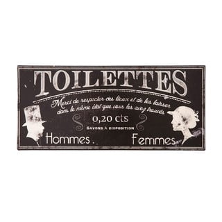 Metalowa tabliczka Antic Line Toilettes