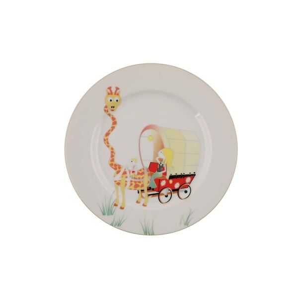 5-częściowy porcelanowy zestaw naczyń dla dzieci Kütahya Porselen Giraffe-image-2