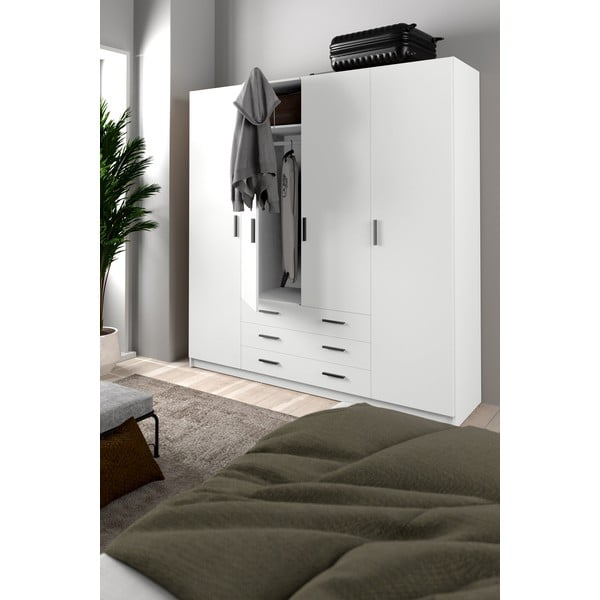 Biała szafa 196x200 cm Sprint – Tvilum-image-1