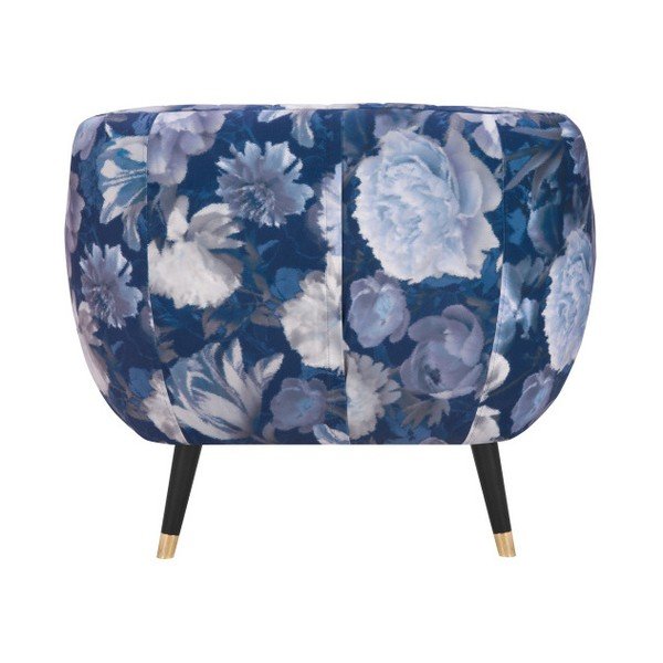 Niebieski fotel Mazzini Sofas Benito Floral-image-1