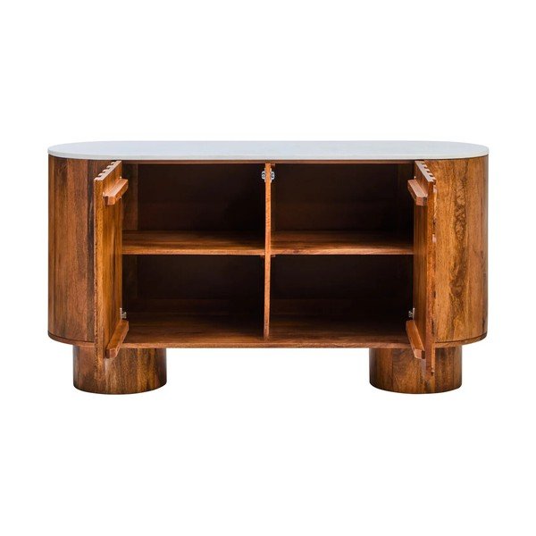 Komoda z litego drewna mango w naturalnym kolorze 140x75x45 cm Torcino – Premier Housewares-image-3