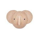 Ścienny haczyk z litego drewna bukowego w naturalnym kolorze Elephant – OYOY Mini