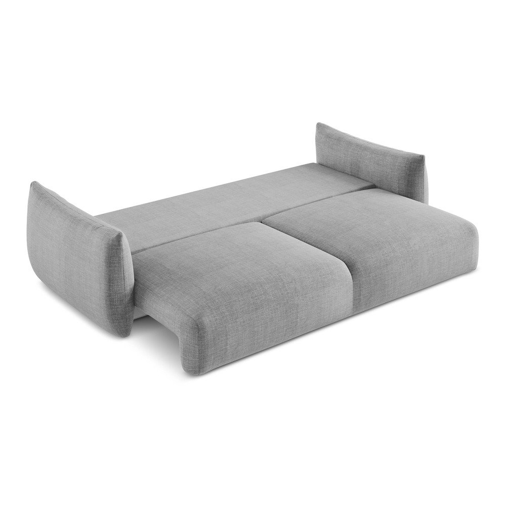 Jasnoszara rozkładana sofa 230 cm Leila – Makamii (zdjęcie 5)