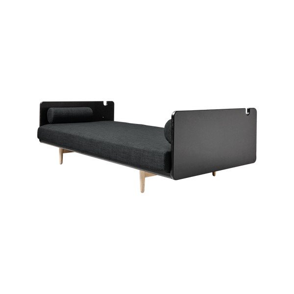 Sofa rozkładana Karup Deva Black/Raw Oak/Dark Grey-image-2