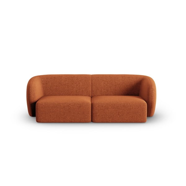 Sofa  z tkaniny szenilowej w kolorze terakoty 188 cm Paolo – Milo Casa
