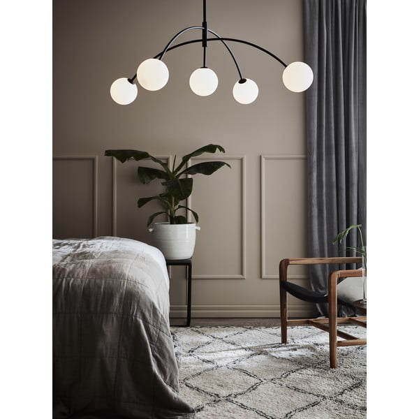 Czarna lampa wisząca Markslöjd Heaven, ø 117 cm-image-1