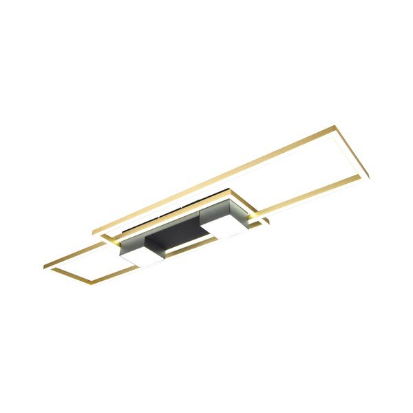 Lampa sufitowa LED w czarno-złotym kolorze ze zdalnym sterowaniem i ściemniaczem 28x100 cm Albany – Trio-image-1